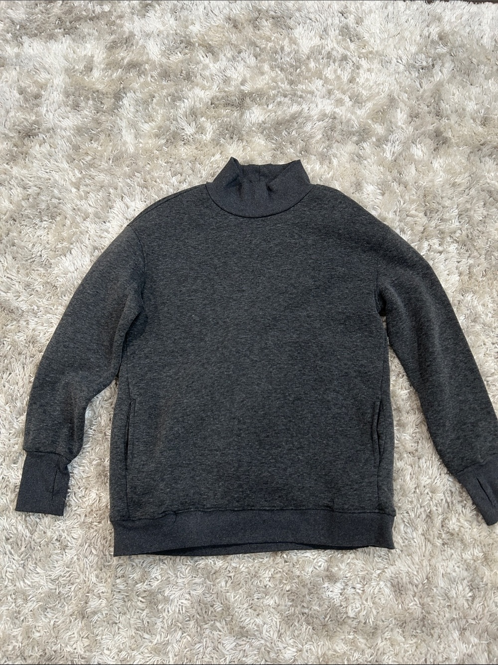 RBX Men's Dark Charcoal Turtleneck Sweater